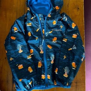Kids Columbia Omni-wick raincoat size 4